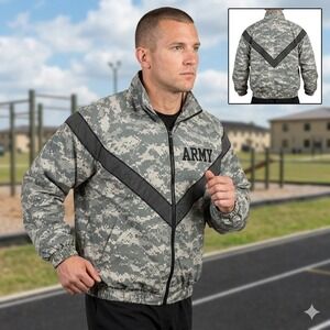 US Army IPFU Training‎ Jacket ACU Digital Camo Gray Medium Long 8415-01-575-4510